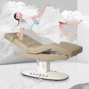 Wholesale Custom Facial Spa Cosmetic Treatment Bed Massage Lifting Table Electric Medical Spa Bed Reclinable With Foot Control