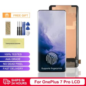 6.67″ Super AMOLED 7Pro Display For Oneplus 7pro LCD Display Touch Screen LCD Panel For Oneplus 7 pro LCD Screen with Frame