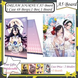 DREAM JOURNEY A5 New Goddess Story Card Anime Goddess Albedo Nezuko Rem Nami Bikini Waifu Booster Box Habbies Gifts