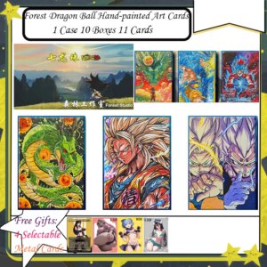 Forest Dragon Ball Hand-painted Art Cards Collection Cards Game Super Saiyan Son Goku Anime Character Flash Kids Gift Toy