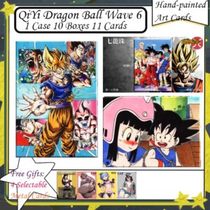 QiYi Dragon Ball Hand-painted Art Cards Collection Cards Game Super Saiyan Son Goku Anime Character Flash Kids Gift Toy
