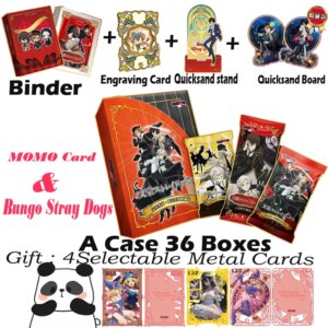Wholesale Case MOMO Card X Bungo Stray Dogs Japanese Anime Collection Card Doujin Booster Box Kid Toy Birthday Gifts