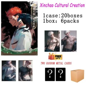 Xinchao Cultural Creation Jujutsu Kaisen Collection Card Booster Box Male God Acrylic Paper Kids Playing Trading Squid Game Card