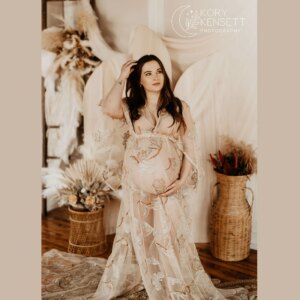 Don&Judy Boho Women Tulle Dress Sexy Cotton Slip with V-Neck Dresses for Pregnacy Photo Shoot Props Baby Shower Gown Clothing