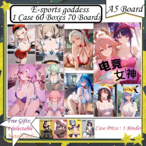E-sports goddess A5 Board New Goddess Story Card Anime Goddess Albedo Nezuko Rem Swimsuit Bikini Waifu Booster Box Habbies Gifts