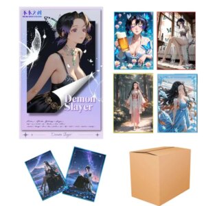 Hemu Cultural Creation Wholesales Demon Slayer Collection Cards Booster Box Wave2 Goddess Chapter Kids Playing Cards Table Games