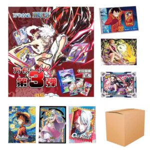 One Piece Collection Cards Wholesales Booster Box Wan Ka Luffy Game Anime Character Card Kids Toys Holiday Gift