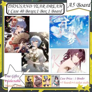 THOUSAND YEAR DREAM A5 Board New Goddess Story Card Anime Goddess Albedo Nezuko Rem Nami Swimsuit Bikini Waifu Box Habbies Gifts