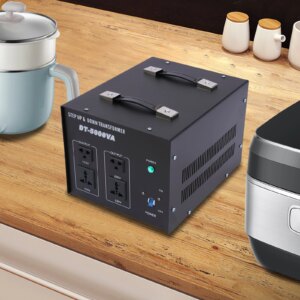 Voltage Converter Transformer, Set Up/Down Voltage Transformer Converter, Voltage Transformer For Coffee Machines, Kettles Black