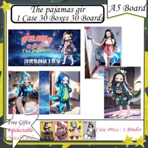 The pajamas girl A5 New Goddess Story Card Anime Goddess Albedo Nezuko Rem Nami Swimsuit Bikini Waifu Booster Box Habbies Gifts