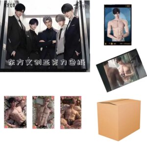 Oriental Cultural Creation Love And Deep Space Collection Card Boster Box Acrylic Paper Male God Kids Toys Playing Tables Cards