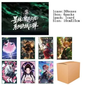 Molin Wenchuang Wholesales Demon Slayer Collection Cards Booster Box Wave3 Various Styles Kids Toys Playing Cards Table Games