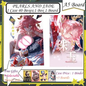 A5 PEARLS AND JADE Board – Goddess Albedo Nezuko Rem Nami Swimsuit Bikini Waifu Booster Box Card Collectible Gaming Anime Gifts