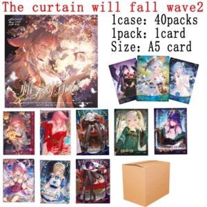 Yunyika Club Wholesales Goddess Story Collection A5 Mei Card Booster Box Wave2 The Curtain Will Fall Kids Playing Tables Cards