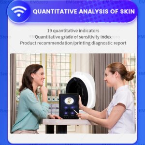3D Skin Scanner Care Facial Analyzer Monitor Machine Magic Mirror Portable Testing English Detector Face Camera Test Analysis