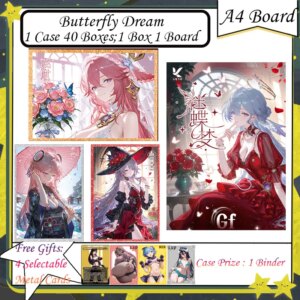 Butterfly Dream A4 Board: Goddess Story Collection Full Set Anime Metal Character Cards Booster Box
