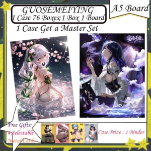 GUOSEMEIYING A5 New Goddess Story Card Anime Character Albedo Nezuko Rem Nami Swimsuit Bikini Waifu Booster Box Habbies Gifts