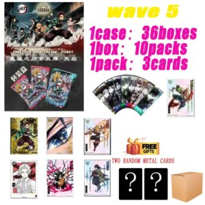 Wholesales Demon Slayer Collection Cards Booster Box Wave5 Card Book Infinity The Game Kids Toys Playing Cards Squid Games