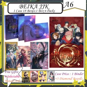 New BEIKA Jujutsu Kaisen Cards A6 Cards A6 Boards Gojo Satoru Nanami Hobby Collection Cards Doujin Booster Box Kids Toys Gifts