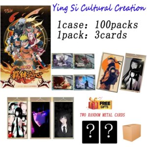 Yingsi Wenchuang Naruto Collection Cards Booster Box Card Binder Match Attax Kids Toys Playing Cards Squid Game Tcg