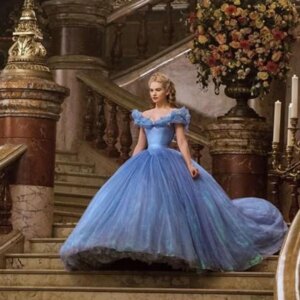 2020 Cinderella V Neck Cap Sleeve Beaded Puffy Princess Floor Length Quinceanera evening prom gown Mother of the Bride Dresses