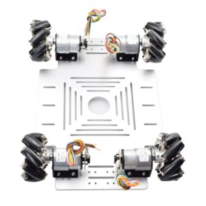 40KG Load 78mm Mecanum Wheel Robot Car Chassis Kit with Speed Encoder Motor for Arduino DIY Project ROS Platfrom