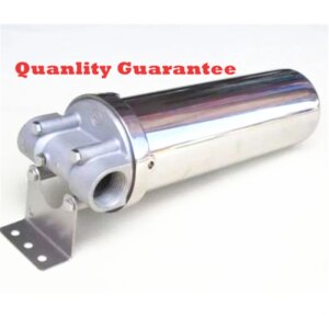 10 inches 304 Stainless steel hot water filter housing 1/2″ 3/4″ 1′ for high temperature high flow