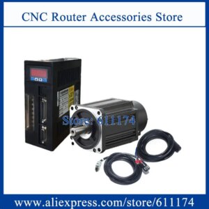 130ST-M10015 AC servo motor 1.5KW 10N.M 100kgf.cm 1500rpm AC Servo Motor and driver with 3m cable