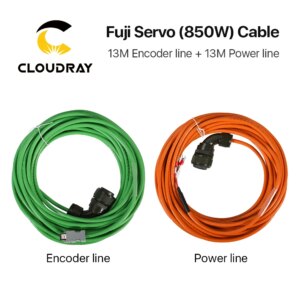 Cloudray Fuji Servo Motor Cable 850W 13M Encoder Line + Power Line for GYL851B6-TG2