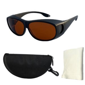 Laser Glasses Green Purple Light Blue Light Infrared Glasses 190-540Nm 800-1700nm Can Cover Myopia Absorption