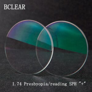 BCLEAR 1.74 Aspheric Ultra Thin Eyeglass Prescription Lenses Customized Presbyopia Myopia Reading For Eyes HMC EMI UV400 Diopter