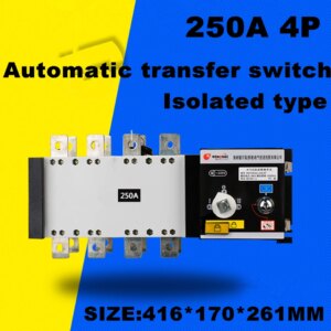 CHUX 4P 250A 380V Dual Power Automatic transfer switch ATS Isolation type Circuit Breaker