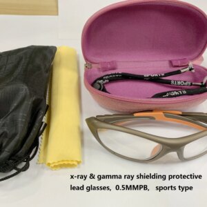 Genuine x-ray & gamma ray shielding lead spectacles,hospital uses of ionizing radiation protection 0.5mmpb lead glasses men