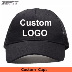 Customized Truckers Hat Mesh Cool Fabric Net On Back Fishnet Ventilated Air Holes Airholes Popular Ball Custom Baseball Caps