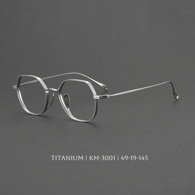 Retro Titanium Glasses Irregular Oval Frame Blue Light Blocking Computer Eyeglass for Men & Women Trendy Luxury Optical Eyewear