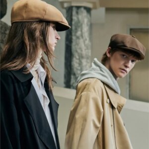 Elegant and refined octagonal newsboy hat painter