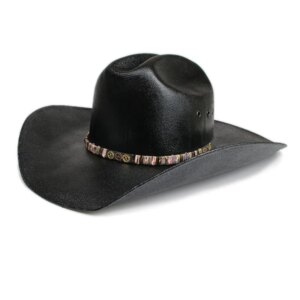 Four gear thin belt hard set cowboy hat waterproof sunshade top