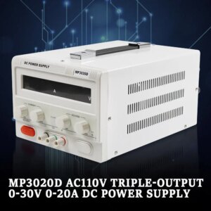 Portable DC Regulated Power Supply 32V 20Amp Precision Adjustable w/ Power Line