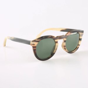 Women Man’s Sunglasses Vintage Unique Retro Classic Handmade Honey Black Horn Men Sunglass Fashion Glasses