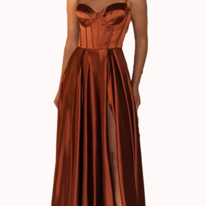 Orange Sweetheart Spaghetti Strap Bridesmaid Dresses A-Line Evening Prom Dress Back Criss Cross Wedding Guest Dress Customized