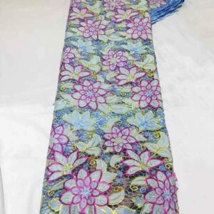 Africa Nigerian Beaded French Mesh Lace With Sequins High Quality 2025 Embroidery Lace Sequins Lace For Wedding Dresses Women