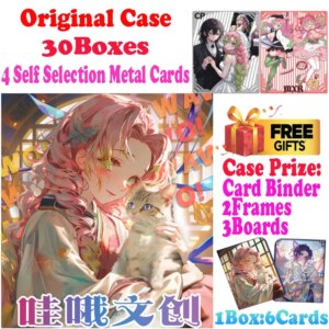 2025 Newest Case Wholesale Waou Culture Demon Slayer Acrylic Colored Paper Card Waifu Shinobu Playing Card CCG TCG Art Gift
