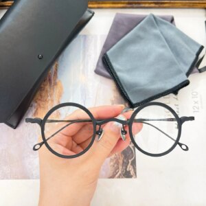 Belight Optical Vintage Mini Round Titanium Vintage Retro Women Men Eyeglasses Spectacle Frame RG1099AG