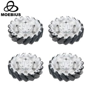 4pcs 100KG Big Load 152mm 6 inches Mecanum Wheel with 4pcs 8mm D Couplings for Robomaster Robot Omnidirectional Wheel