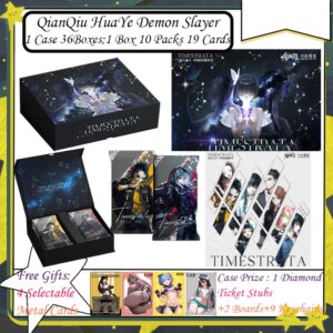 QianQiu HuaYe Demon Slayer TIMESTRATA Anime Kimetsu No Yaiba Tanjirou Kamado Nezuko Character Cards Kids Creative Gift Set