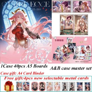 New Magic Card Creative Back Garden A5 Acrylic Collection Colored Paper Ganyu Hutao Yae Miko Shinobu TCG CCG Sexy Charm Boards