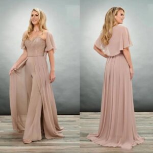 Elegant Mother of the Bride Dresses Sweetheart Floor Length Sleeveless A-line Appliques With Cloak Smart Women Prom Gowns
