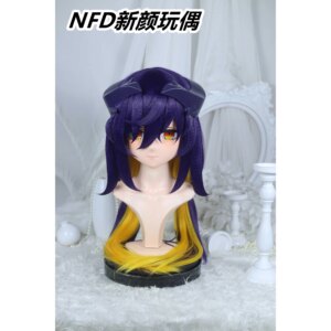 Customize Character Female/Girl Resin Kig Full Head With Lock Anime Cosplay Japanese Anime Kigurumi Mask