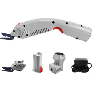 WBT-1 Electric Scissors for Cutting Fabric Cordless Electric Fabric Scissors Cloth Cutter with 2 Blades (1 Battery)