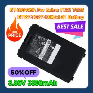 BT-000409A For Zebra TC21 TC26 BTRY-TC2Y-1XMA1-01 3.85V 3300mAh Battery